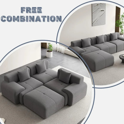 120" Cloud Modular Sectional Couch