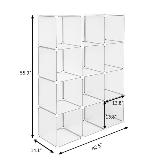 12-Cube Storage Shelves or Bookcase