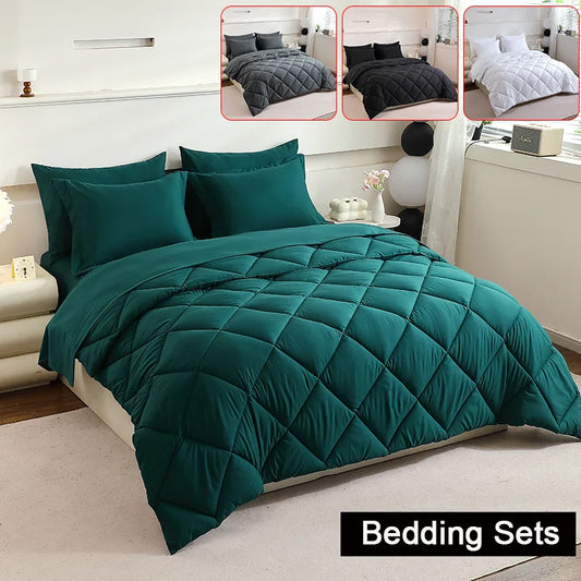 5pcs/7pcs Twin, Full,Queen, King Bedding Sets