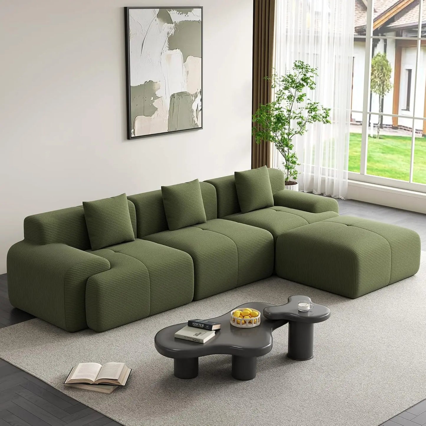 120" Cloud Modular Sectional Couch